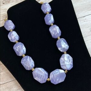 Gorgeous Chunky Lilac Purple Beaded Necklace